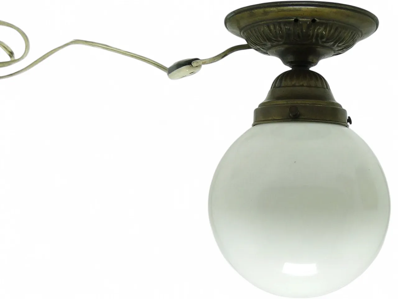 Lampada a sospensione Art Déco, Polonia, anni '30 12