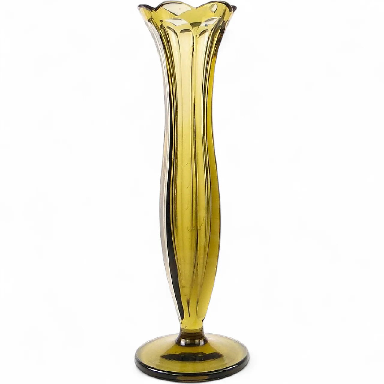 Vaso Art Déco polacco della vetreria Josephine, anni '30. 9