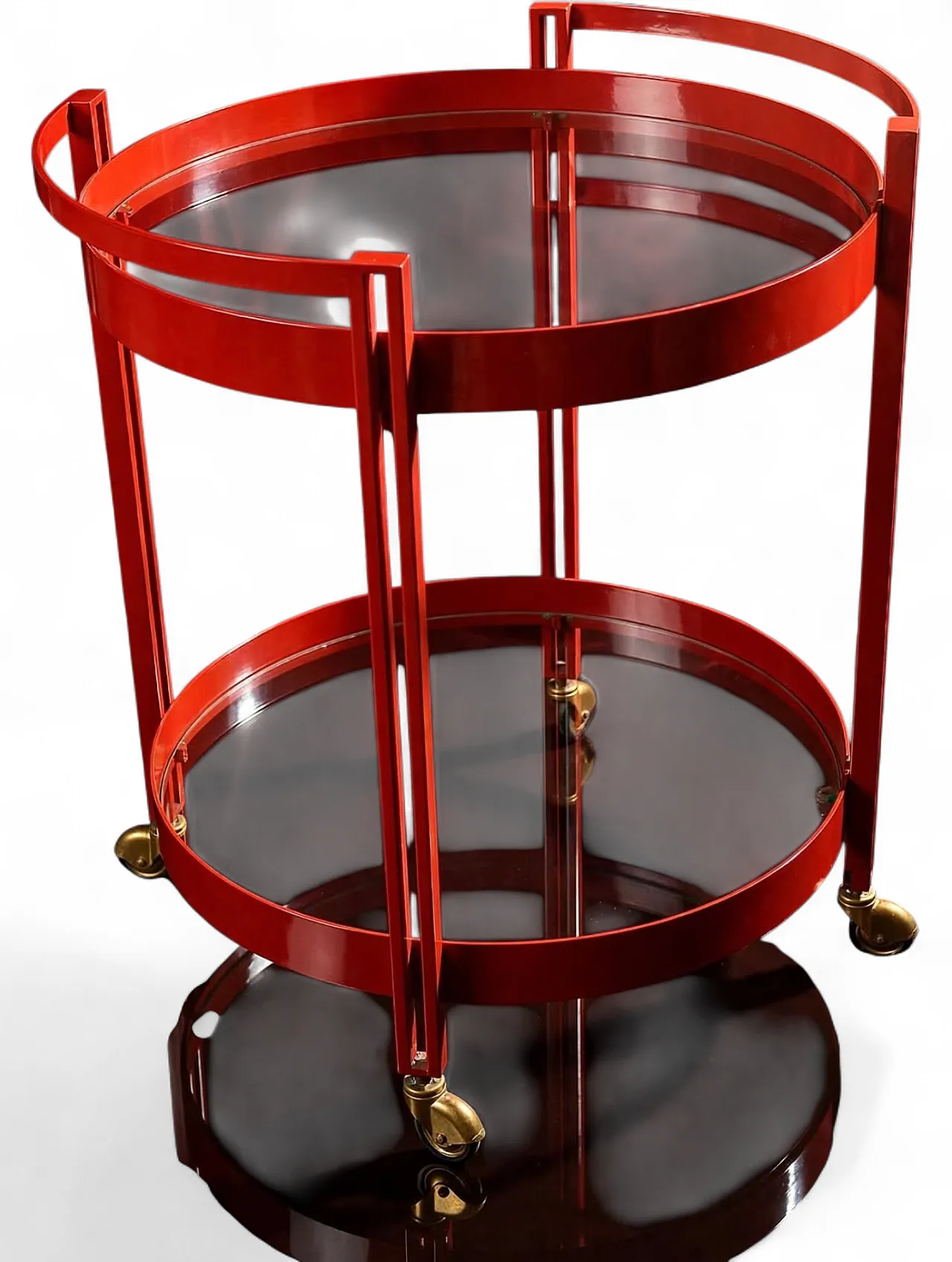 Bar cart fire red, 1970s 11