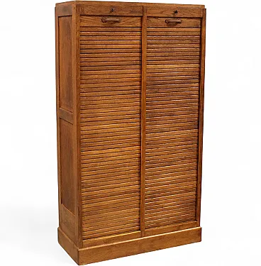Oak filing cabinet, shutter, filing cabinet, early 20th century