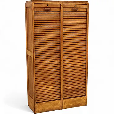 Oak filing cabinet, shutter, filing cabinet, early 20th century