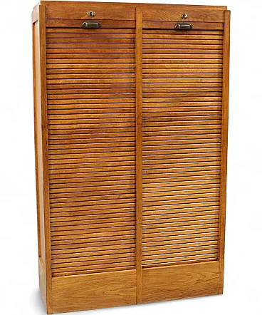 Oak filing cabinet, shutter, filing cabinet, early 20th century
