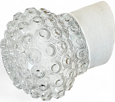 Vintage White Porcelain Wall Light, 1970s
