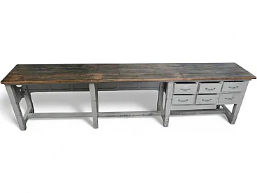 Counter with 50s chest of drawers