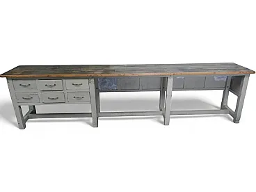 Counter with 50s chest of drawers
