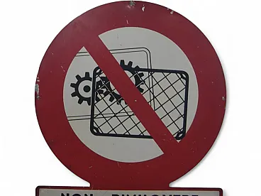 Vintage 1950s Safety Plate