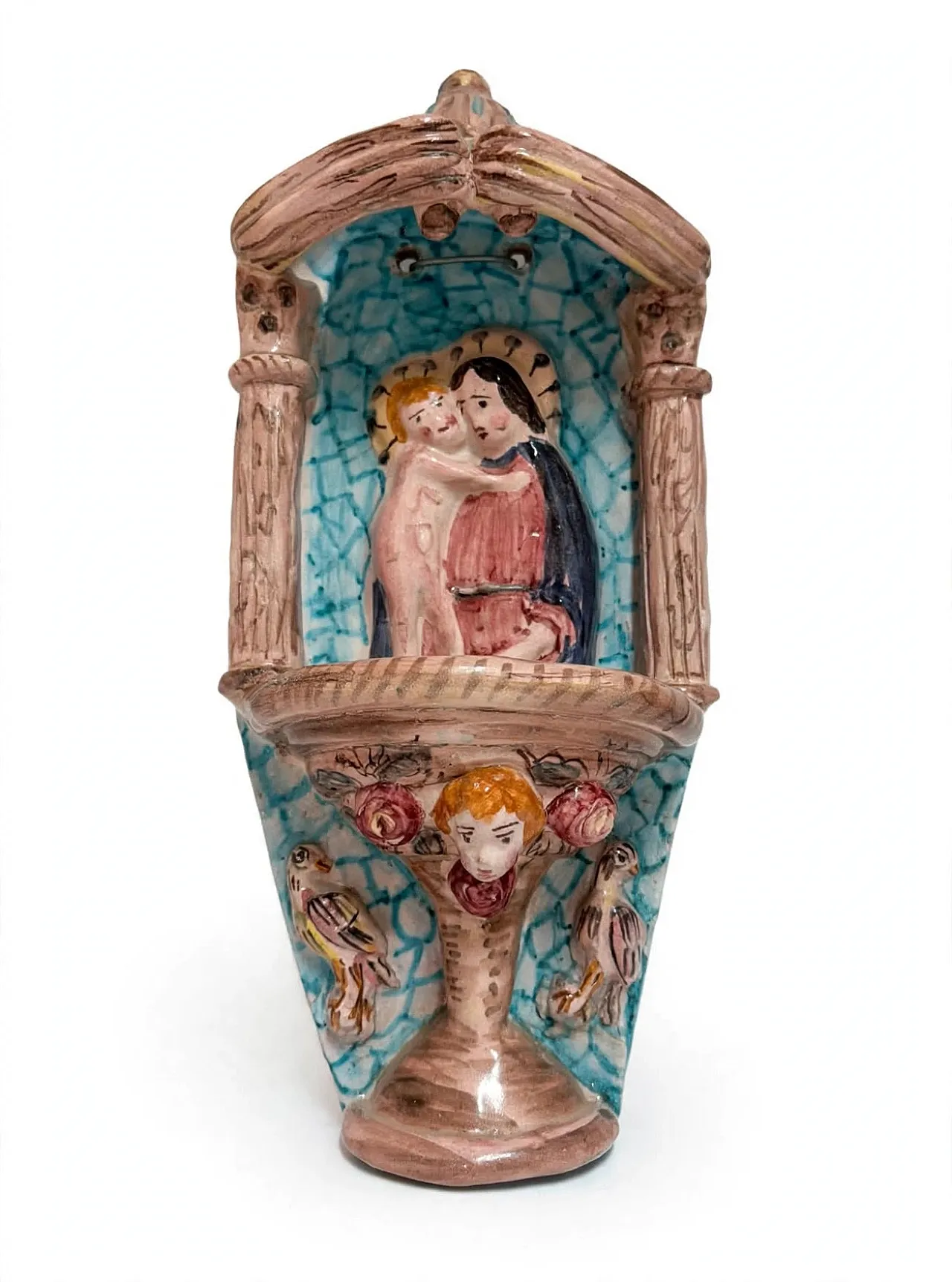 Holy water stoup Madonna with child, 70s 1