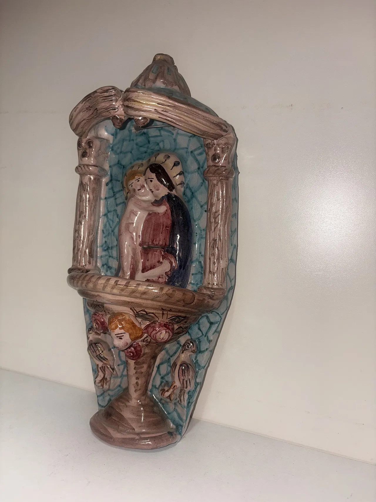 Holy water stoup Madonna with child, 70s 6