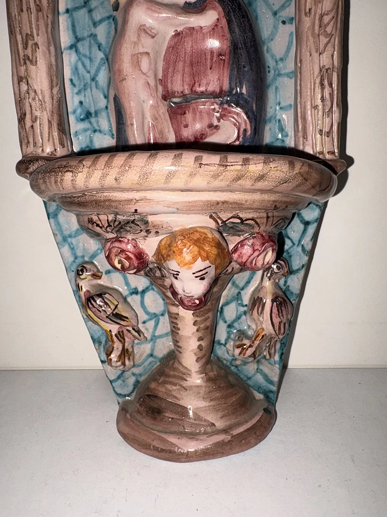 Holy water stoup Madonna with child, 70s 7