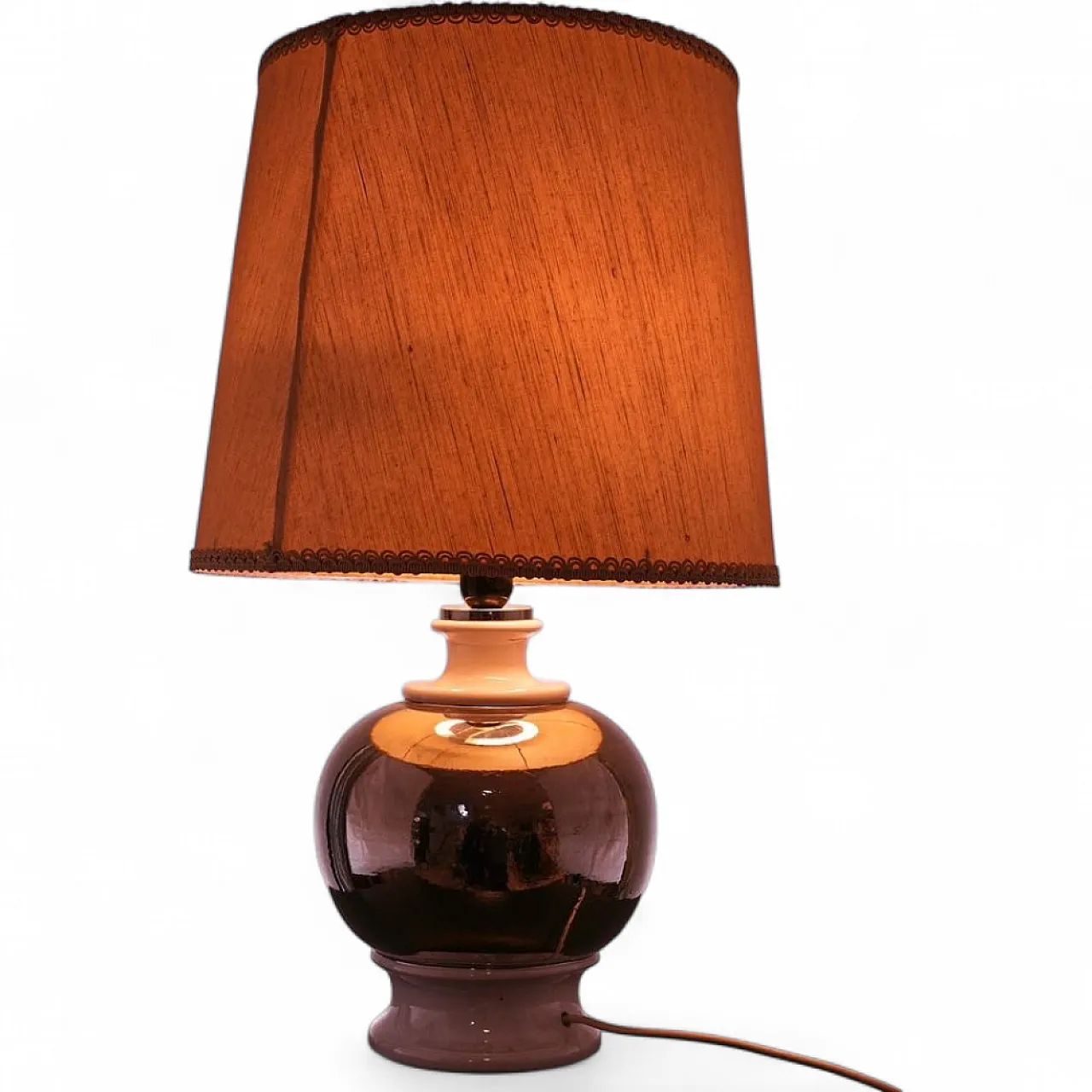 Lampada da tavolo a palla nera, '900 4