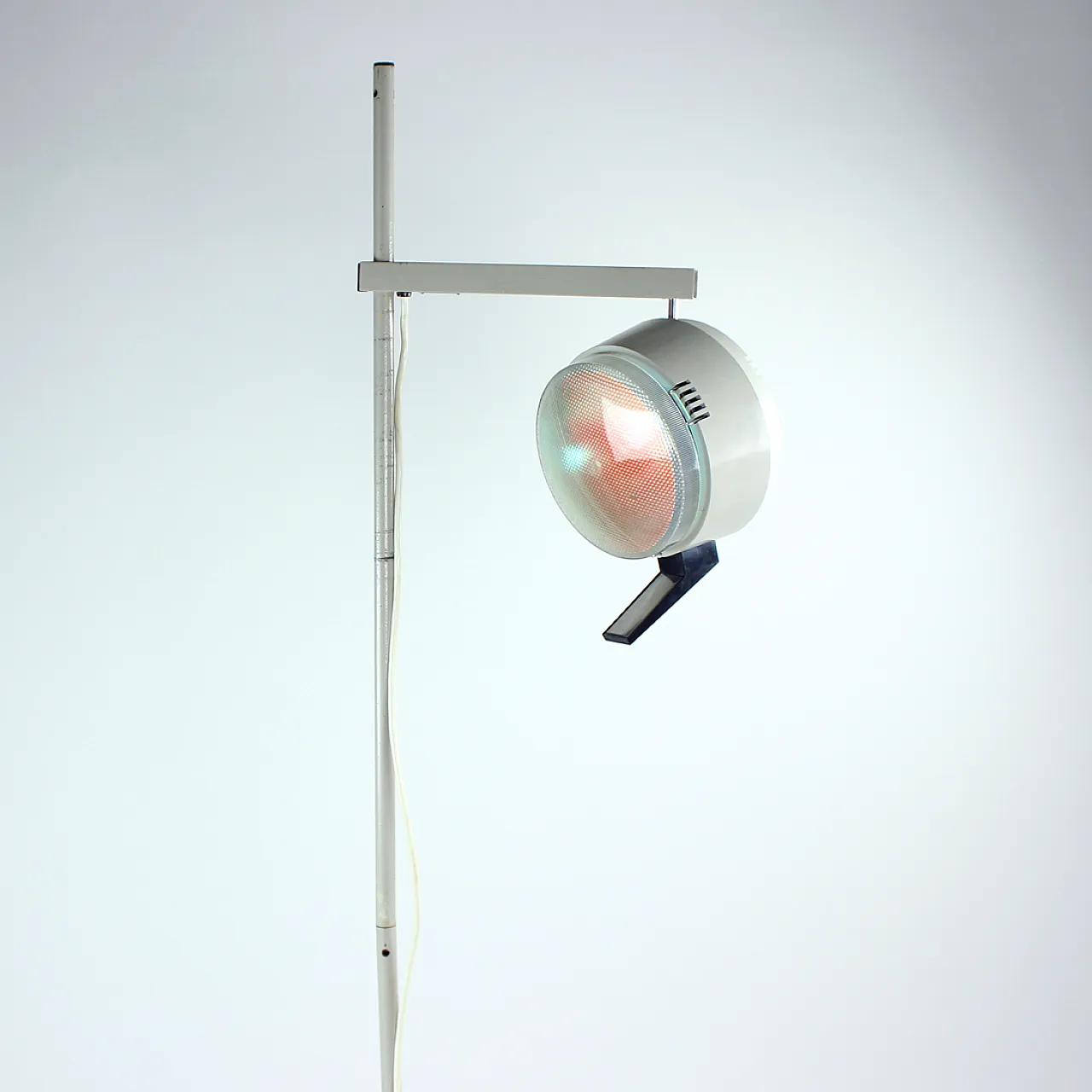 Tall Metal Doctor's Floor Lamp, Czechoslovakia 1950s 2