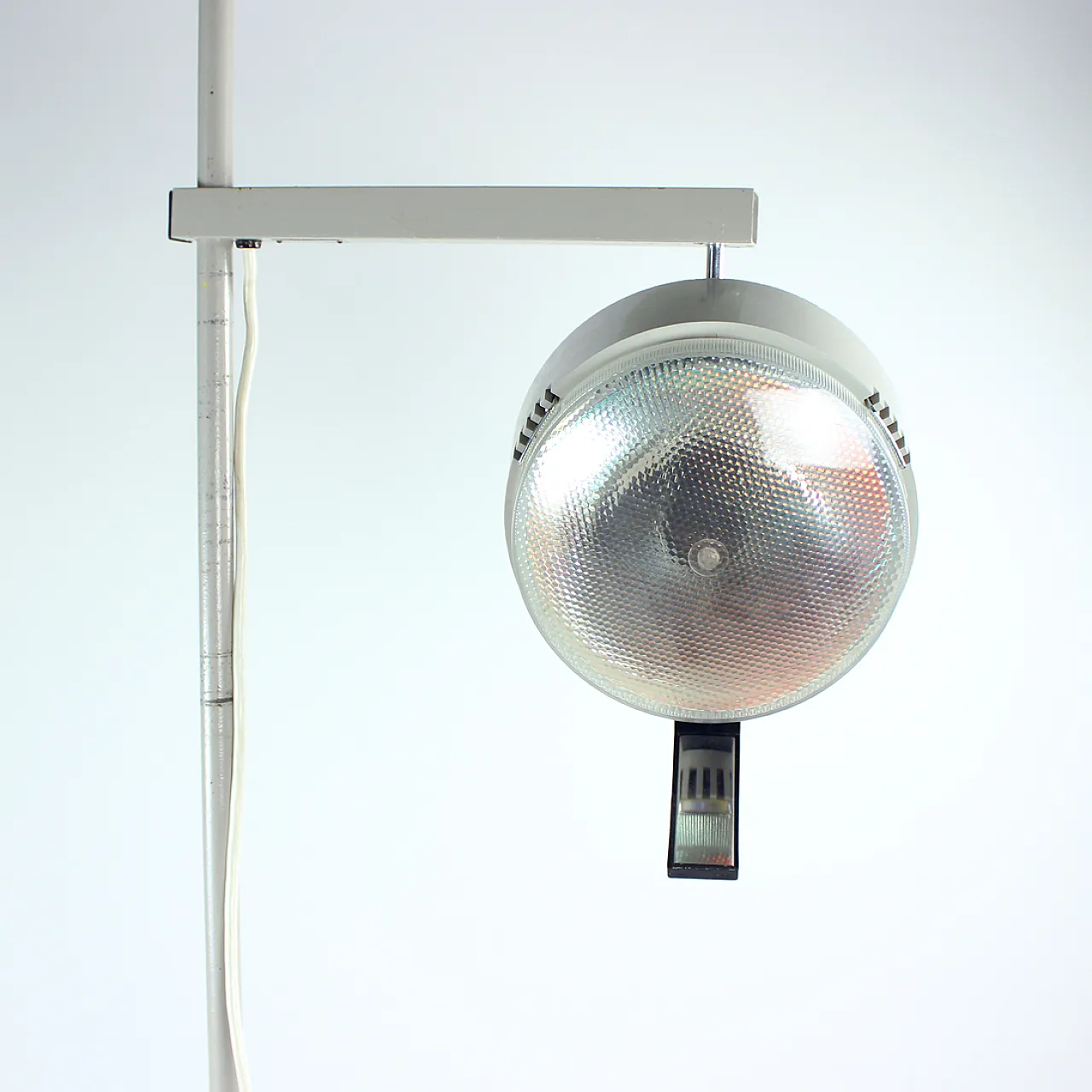 Tall Metal Doctor's Floor Lamp, Czechoslovakia 1950s 4