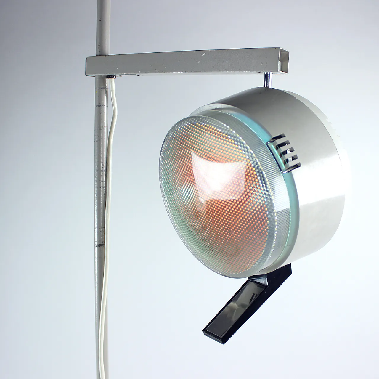 Tall Metal Doctor's Floor Lamp, Czechoslovakia 1950s 5