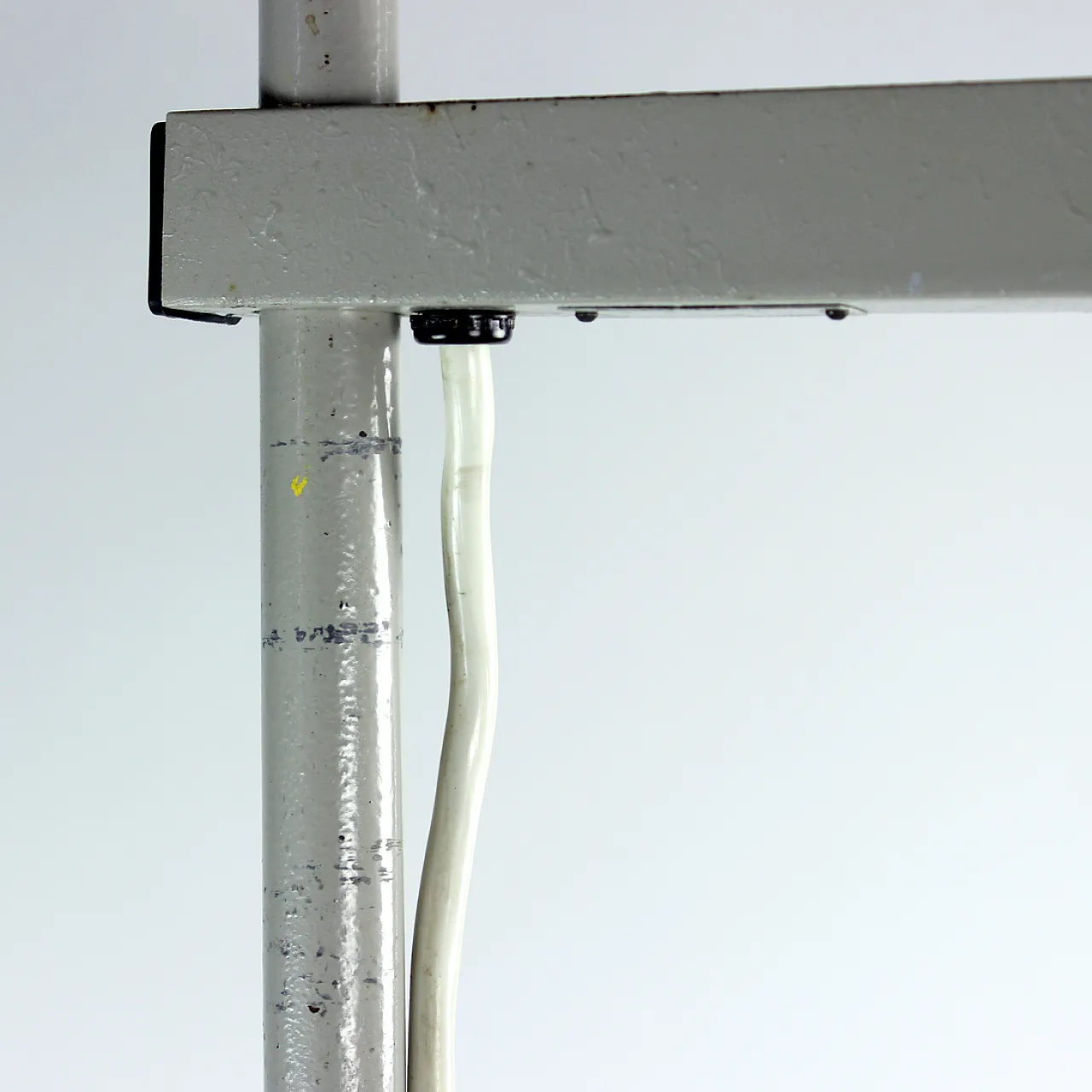Tall Metal Doctor's Floor Lamp, Czechoslovakia 1950s 6