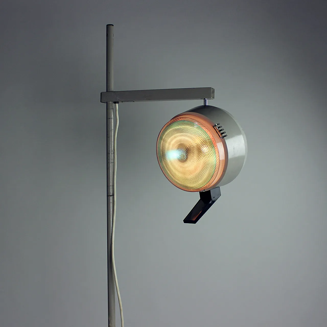 Tall Metal Doctor's Floor Lamp, Czechoslovakia 1950s 8