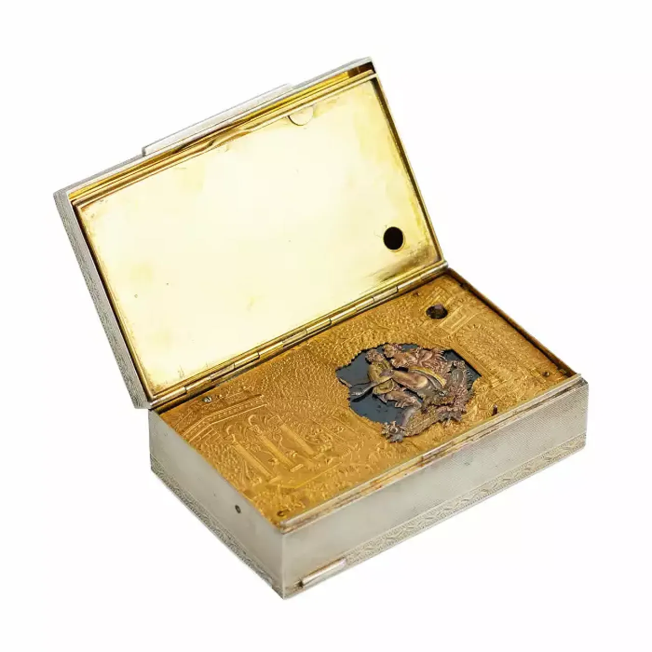 Scatola musicale in argento, anni '30 1