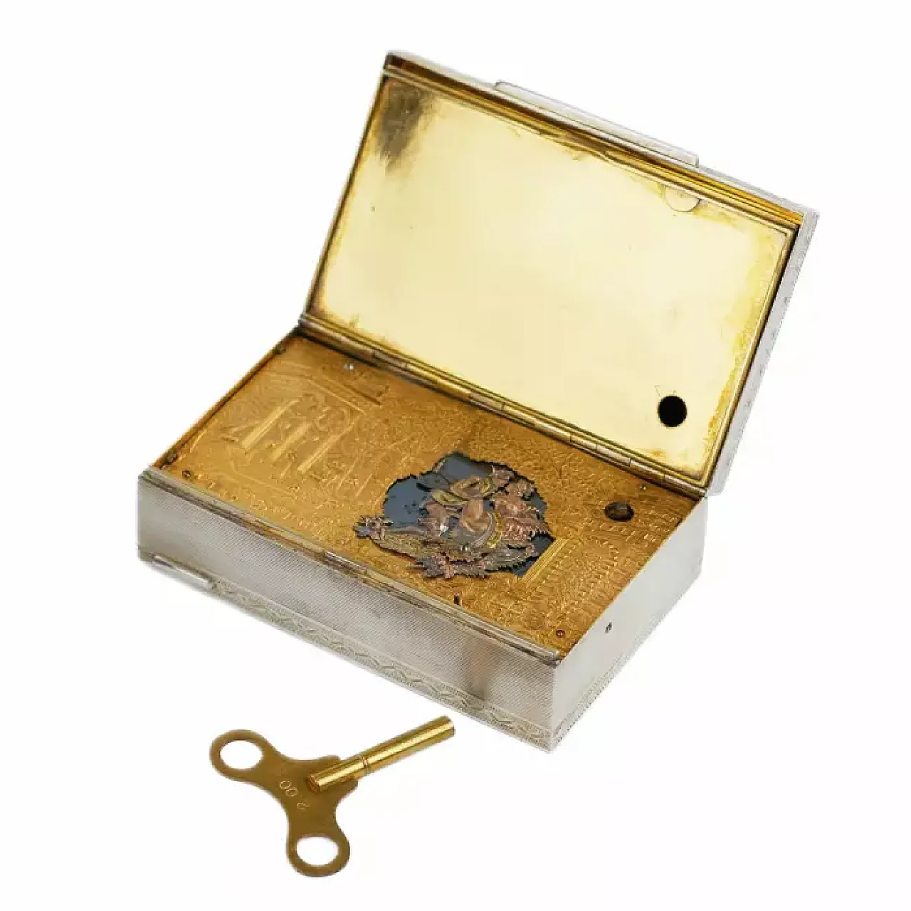 Scatola musicale in argento, anni '30 6