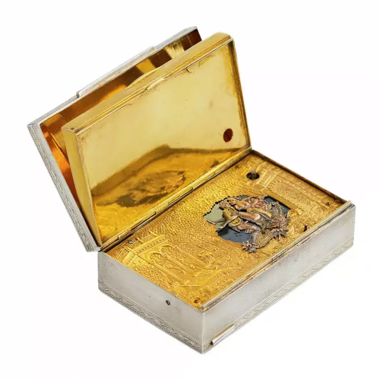 Scatola musicale in argento, anni '30 7