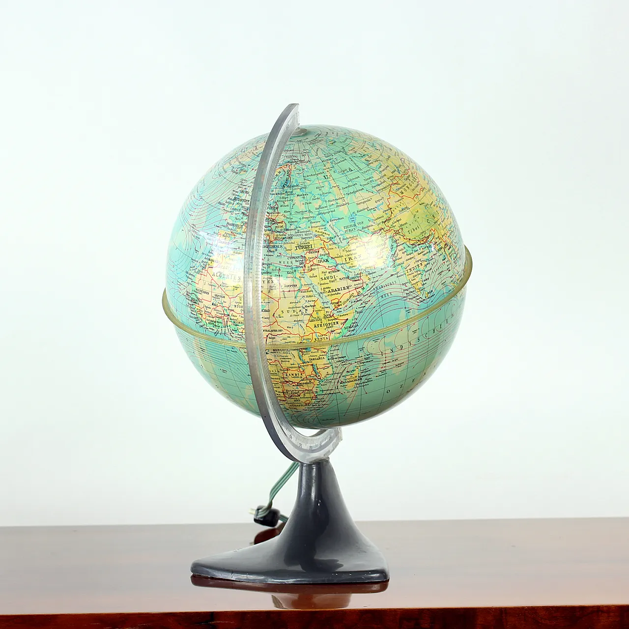 Illuminating Plastic Globe, Czechoslovakia 1960s 3