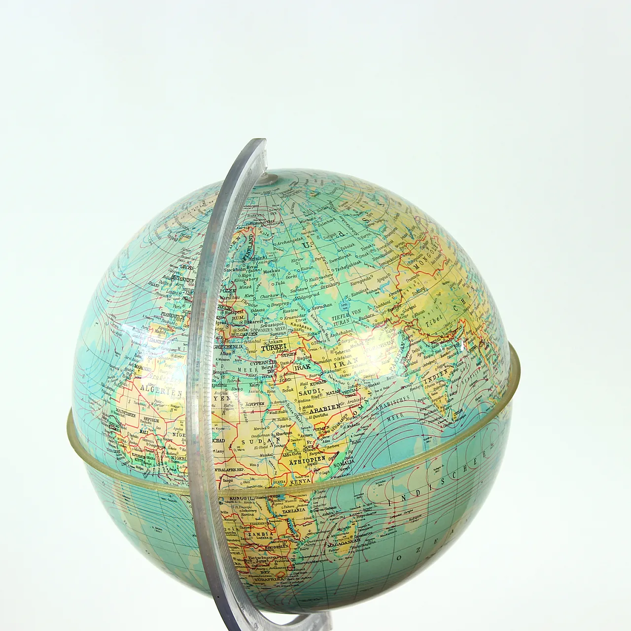 Illuminating Plastic Globe, Czechoslovakia 1960s 4