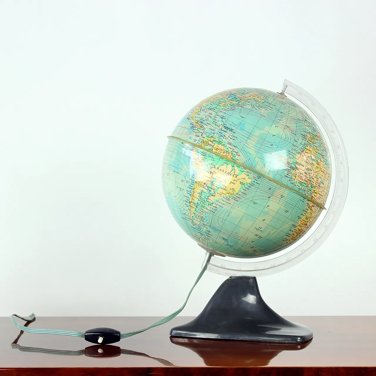 Illuminating Plastic Globe, Czechoslovakia 1960s 5