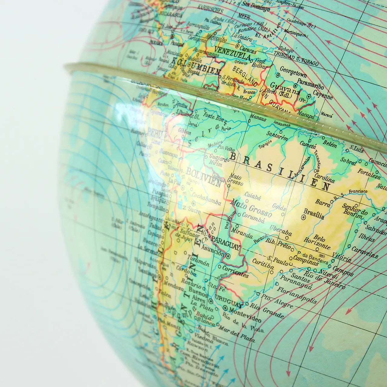 Illuminating Plastic Globe, Czechoslovakia 1960s 8