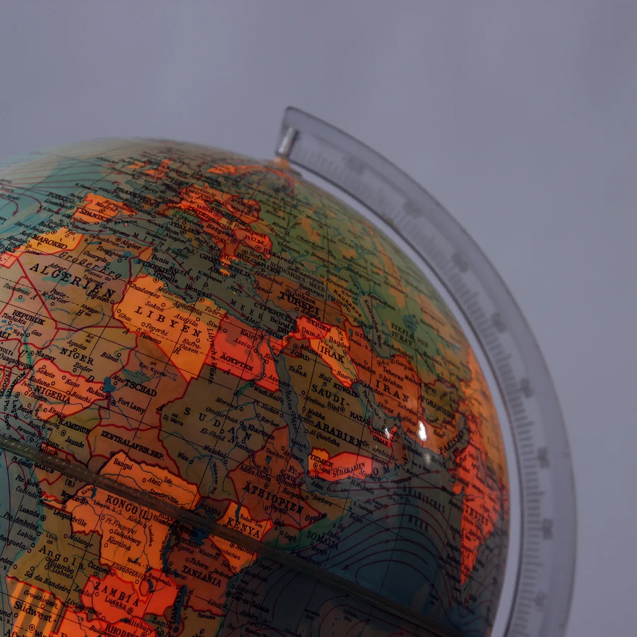 Illuminating Plastic Globe, Czechoslovakia 1960s 11