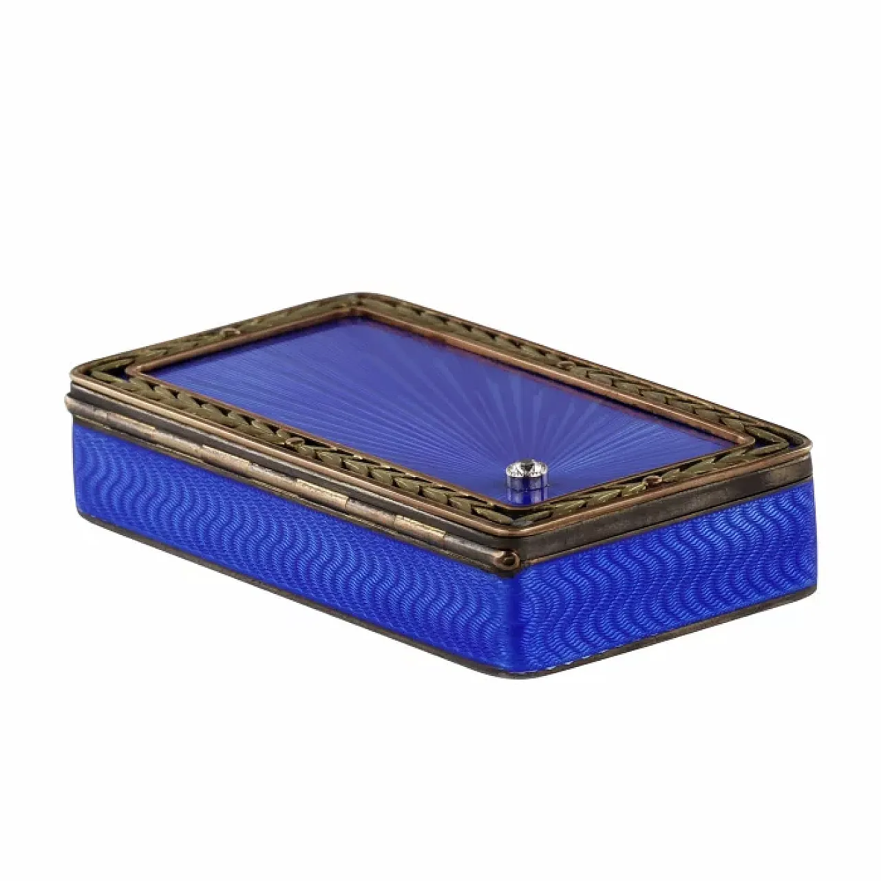 Silver snuff box, late 19th century 7