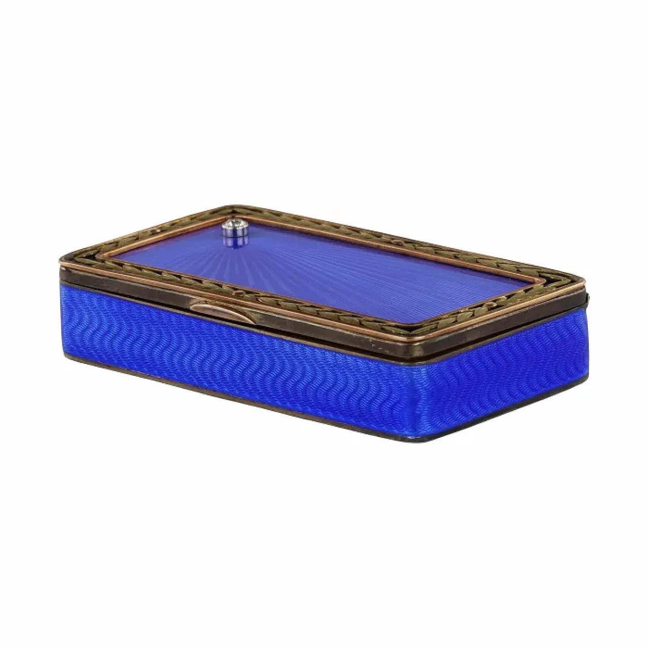 Silver snuff box, late 19th century 8