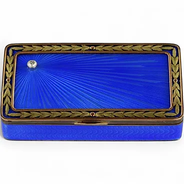 Silver snuff box, late 19th century