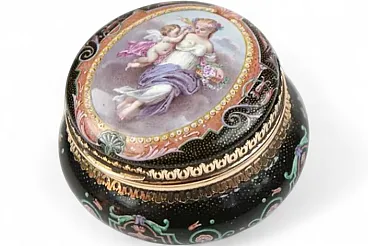 Compatto in polvere d'oro di Violettes Paris, metà '800
