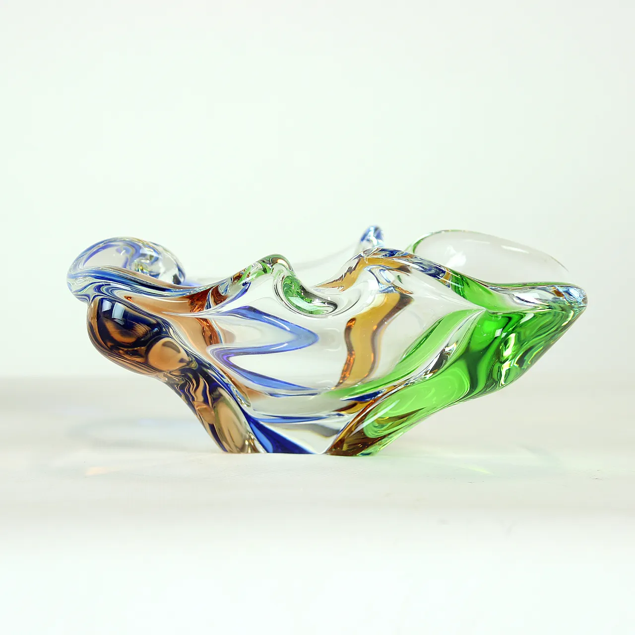 Design Art Rhapsody Collection Glass Bowl By Frantisek Zemek, Czechosl 2