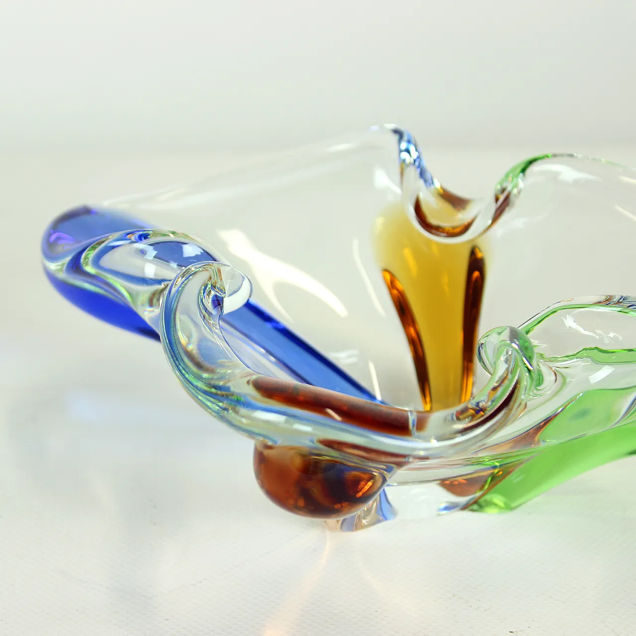 Design Art Rhapsody Collection Glass Bowl By Frantisek Zemek, Czechosl 3