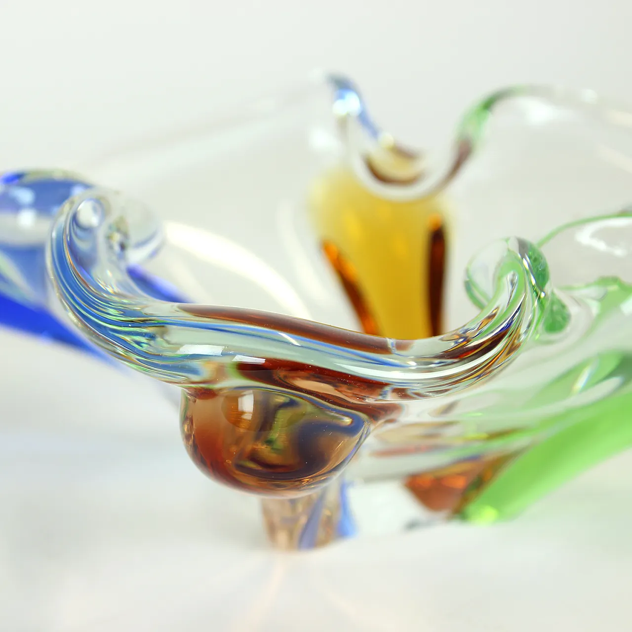 Design Art Rhapsody Collection Glass Bowl By Frantisek Zemek, Czechosl 4