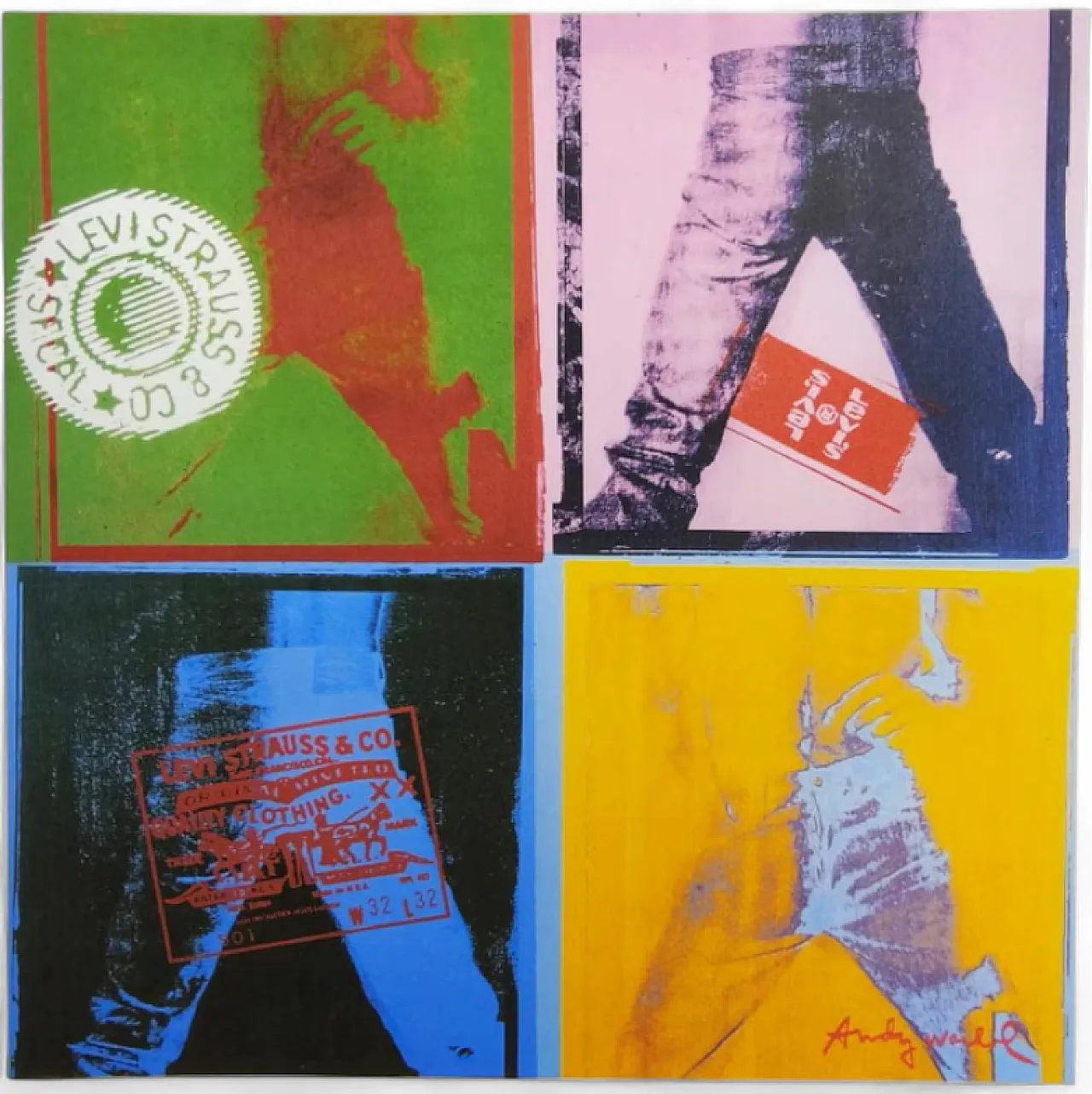 Andy Warhol Levi's limited edition lithograph by CMOA, 1980s 5