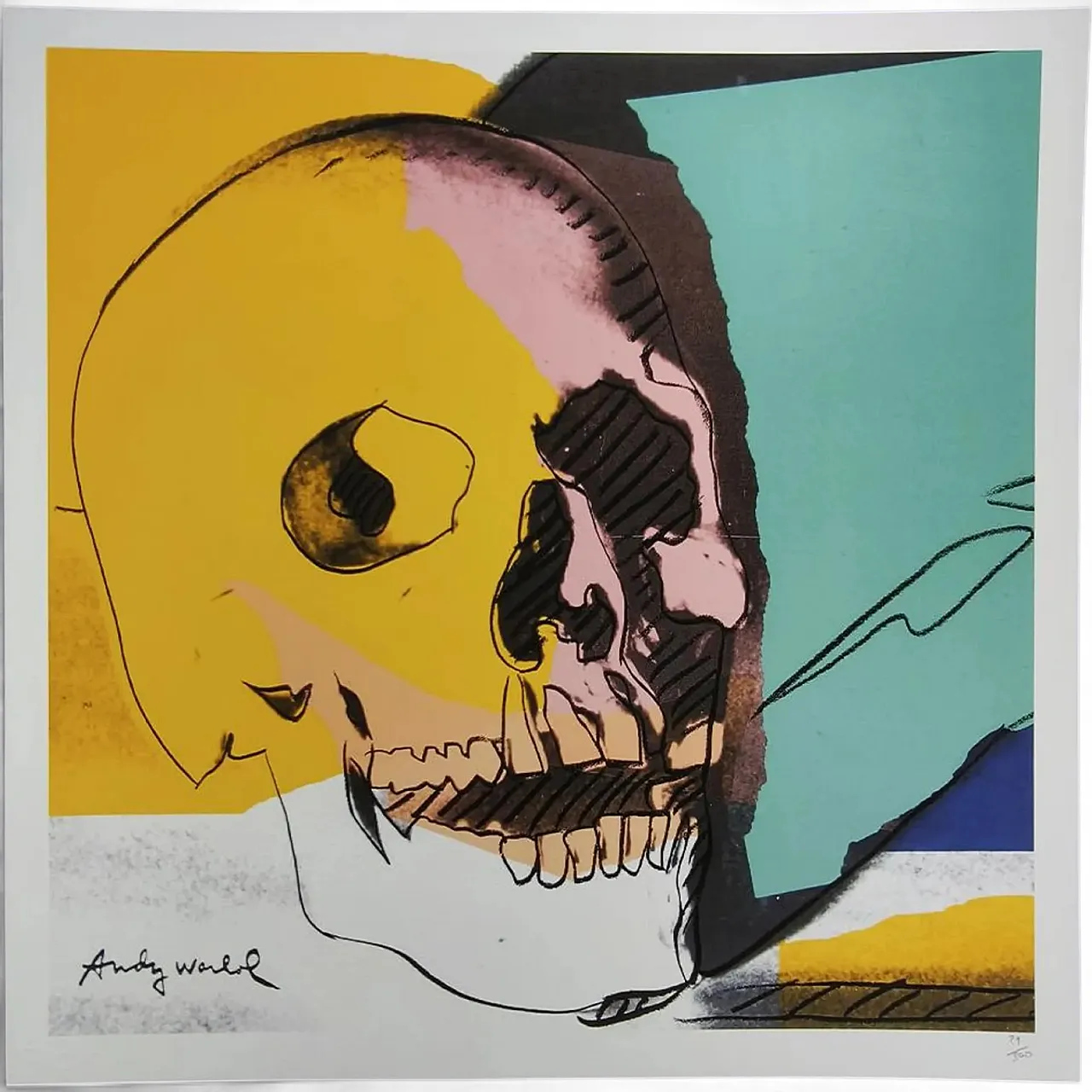 Andy Warhol, litografia Skull in edizione limitata di CMOA, anni '80 8