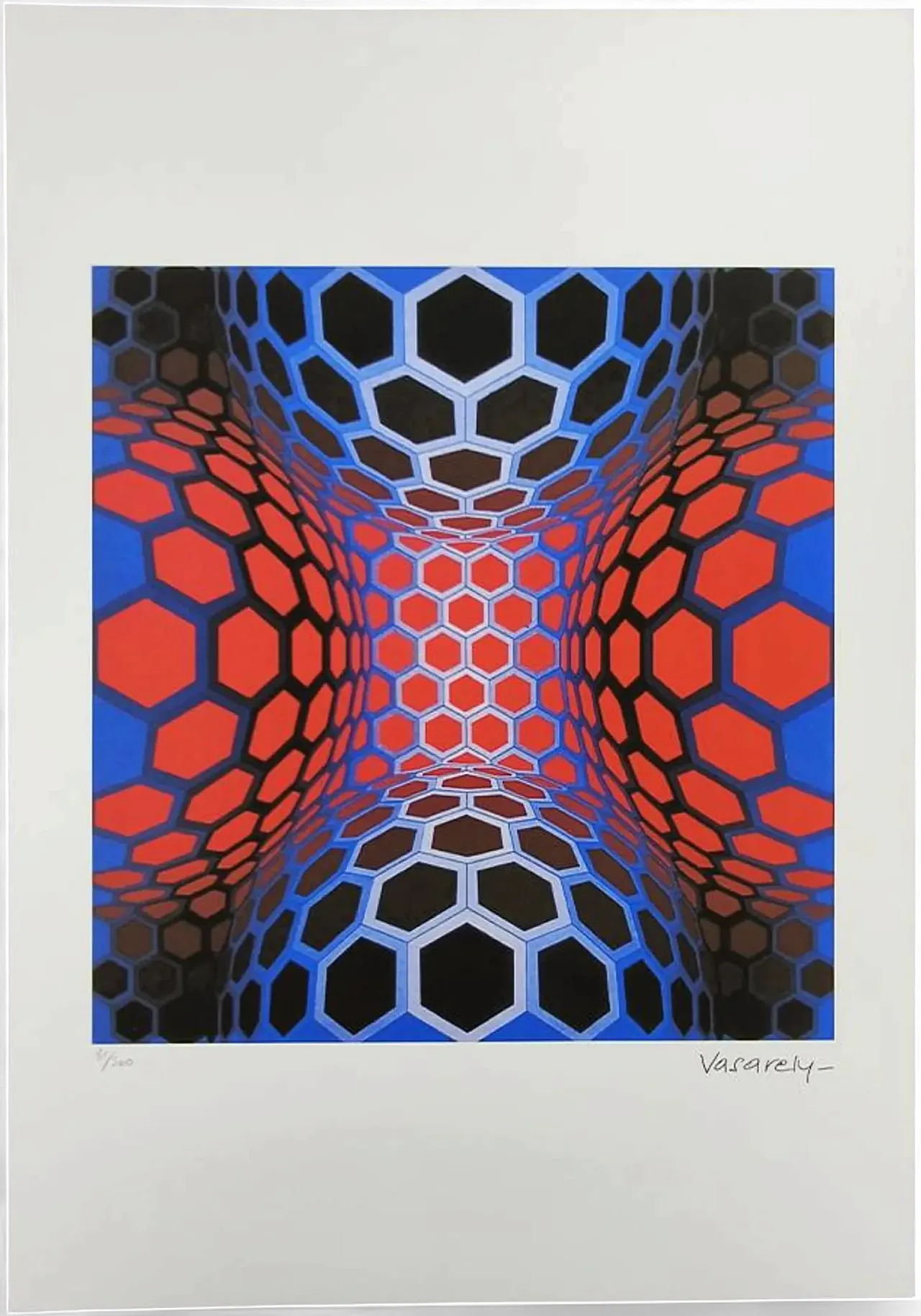Victor Vasarely limited numbered edition lithograph, 1970s 9