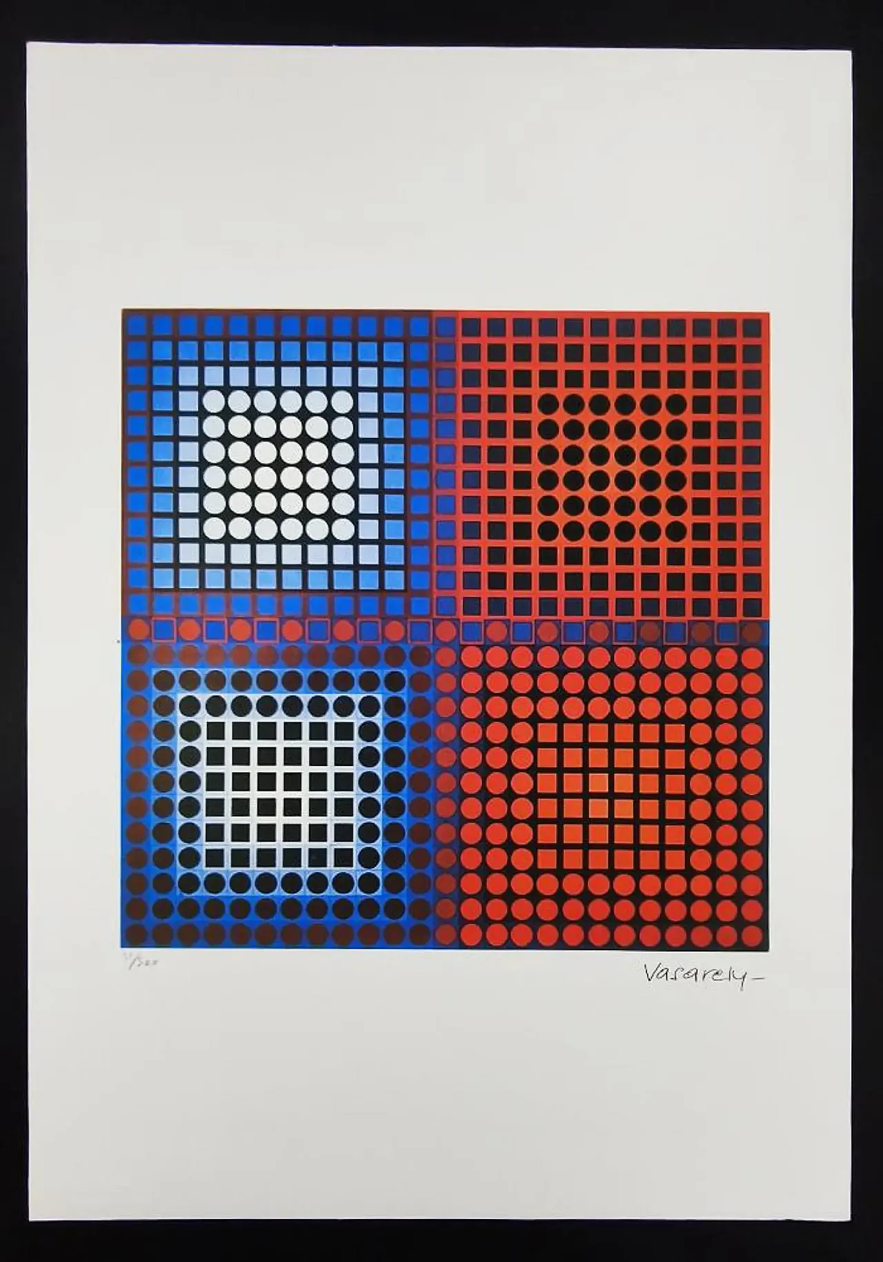 Victor Vasarely limited numbered edition lithograph, 1970s 1