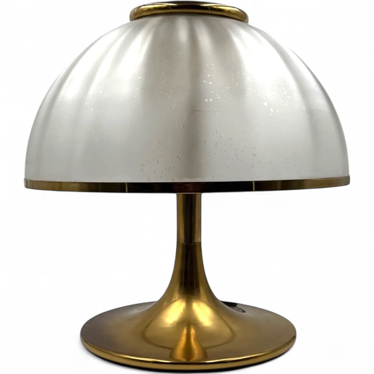 Glass mushroom table lamp, Fabbian, Italy 1970 10