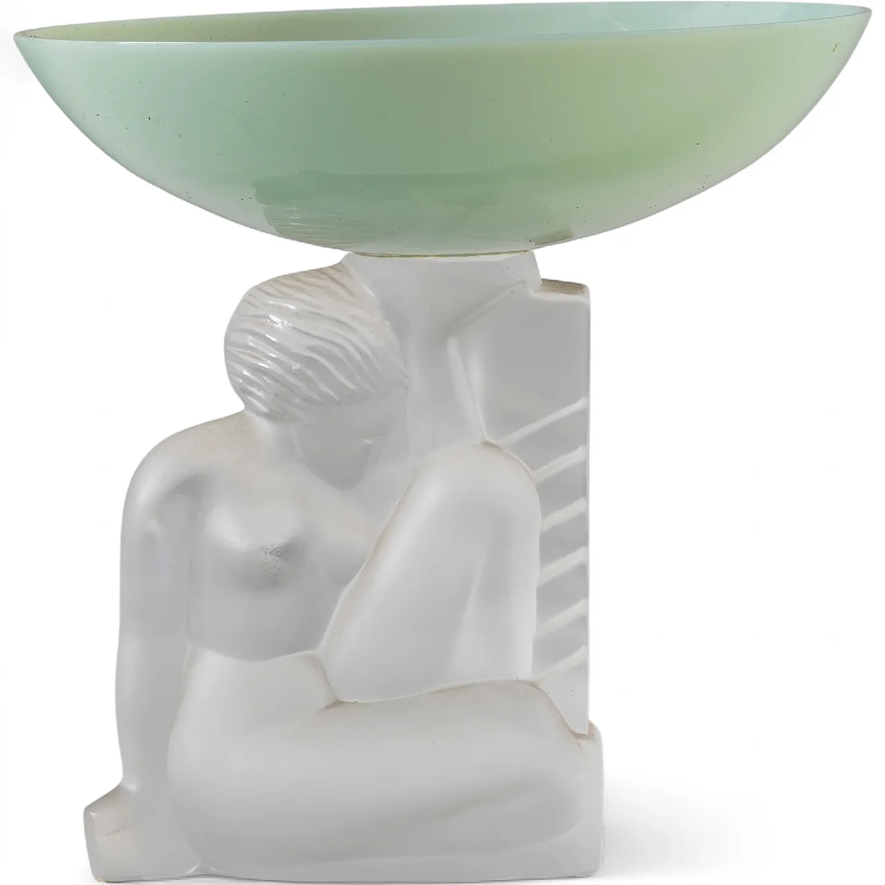 Art Deco crystal cake stand, Cristal Sèvres, France, circa 1930s 9