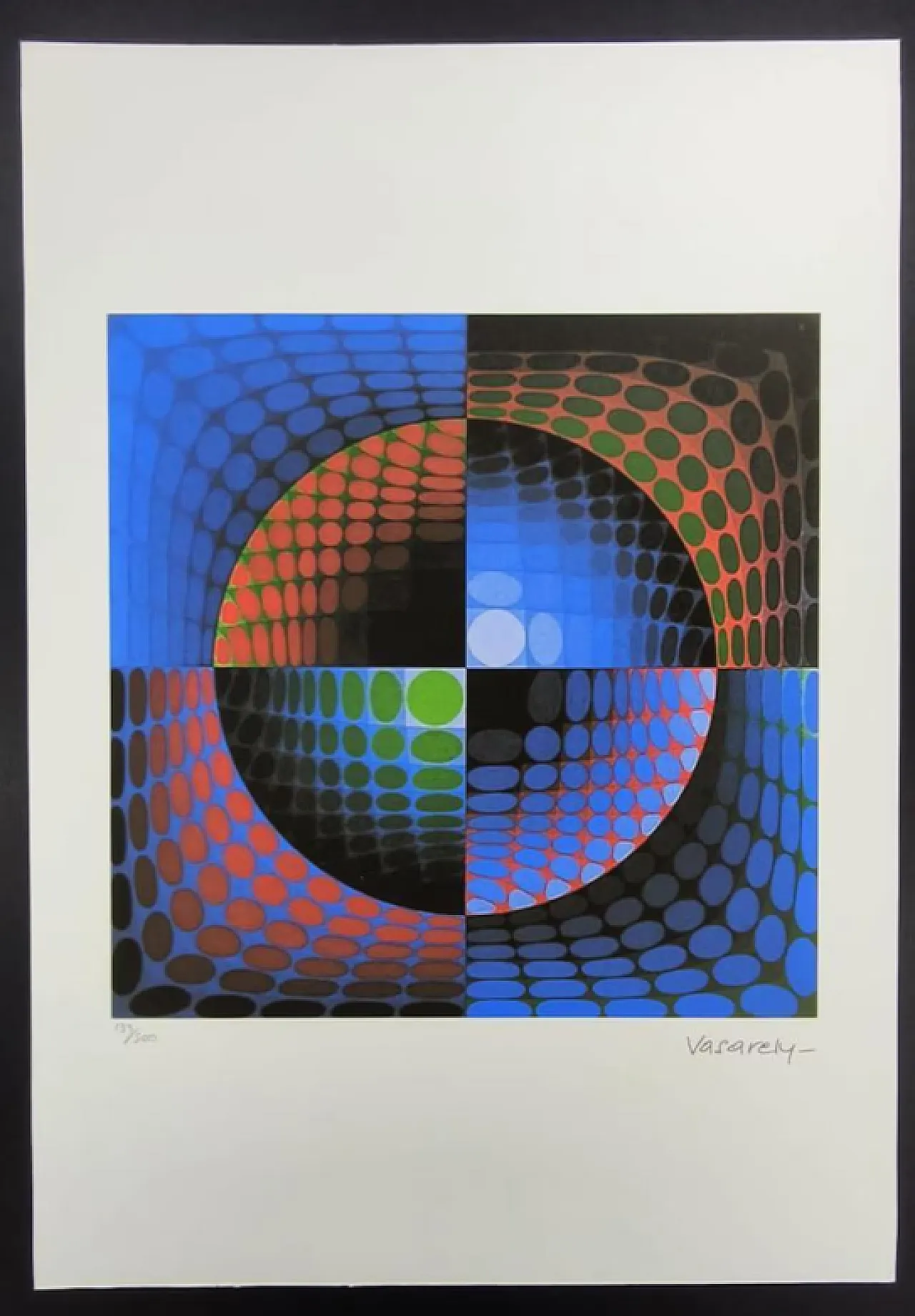 Victor Vasarely limited numbered edition lithograph, 1970s 1