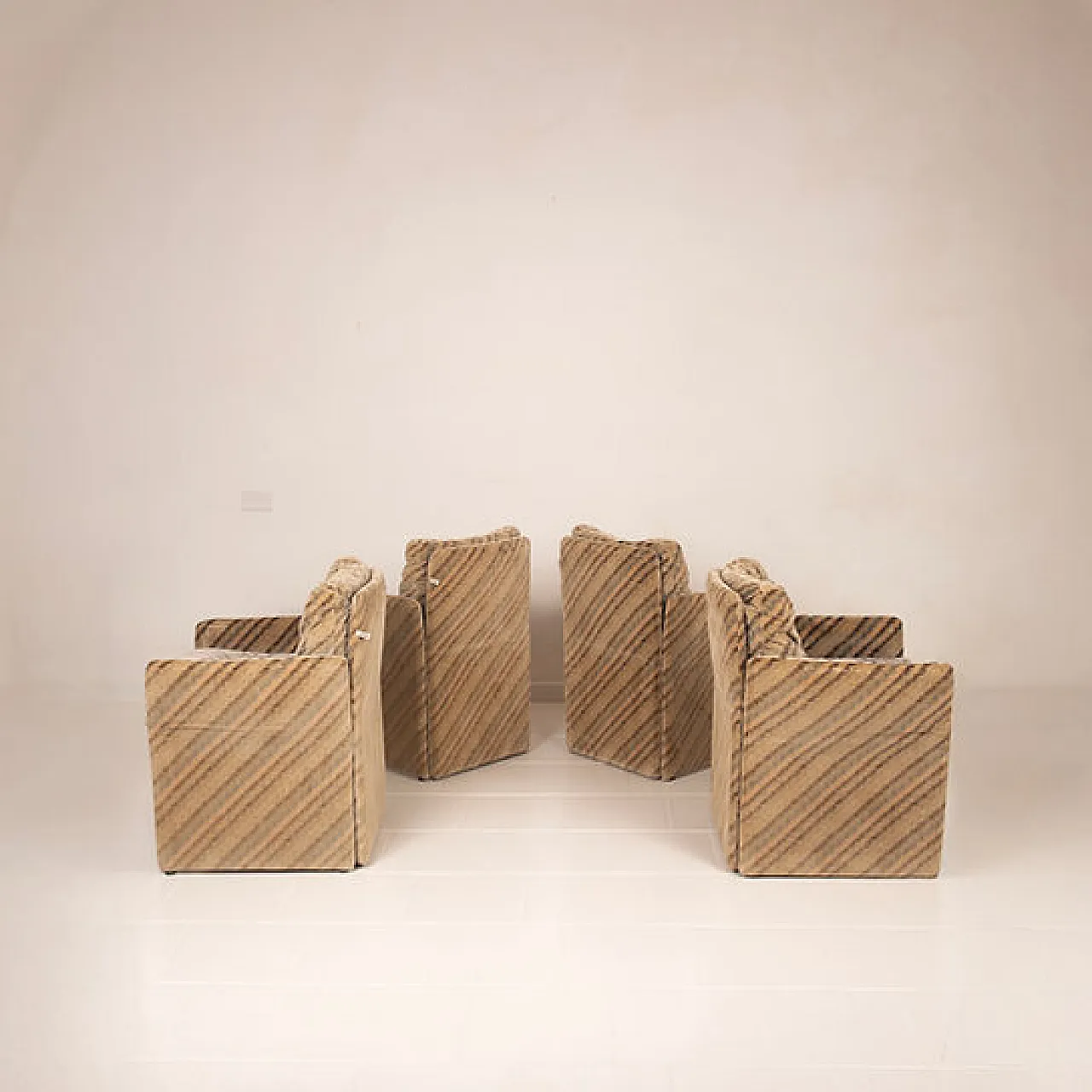 4 Salpol armchairs by Angelo Mazzola and Missoni, late 20th century 4
