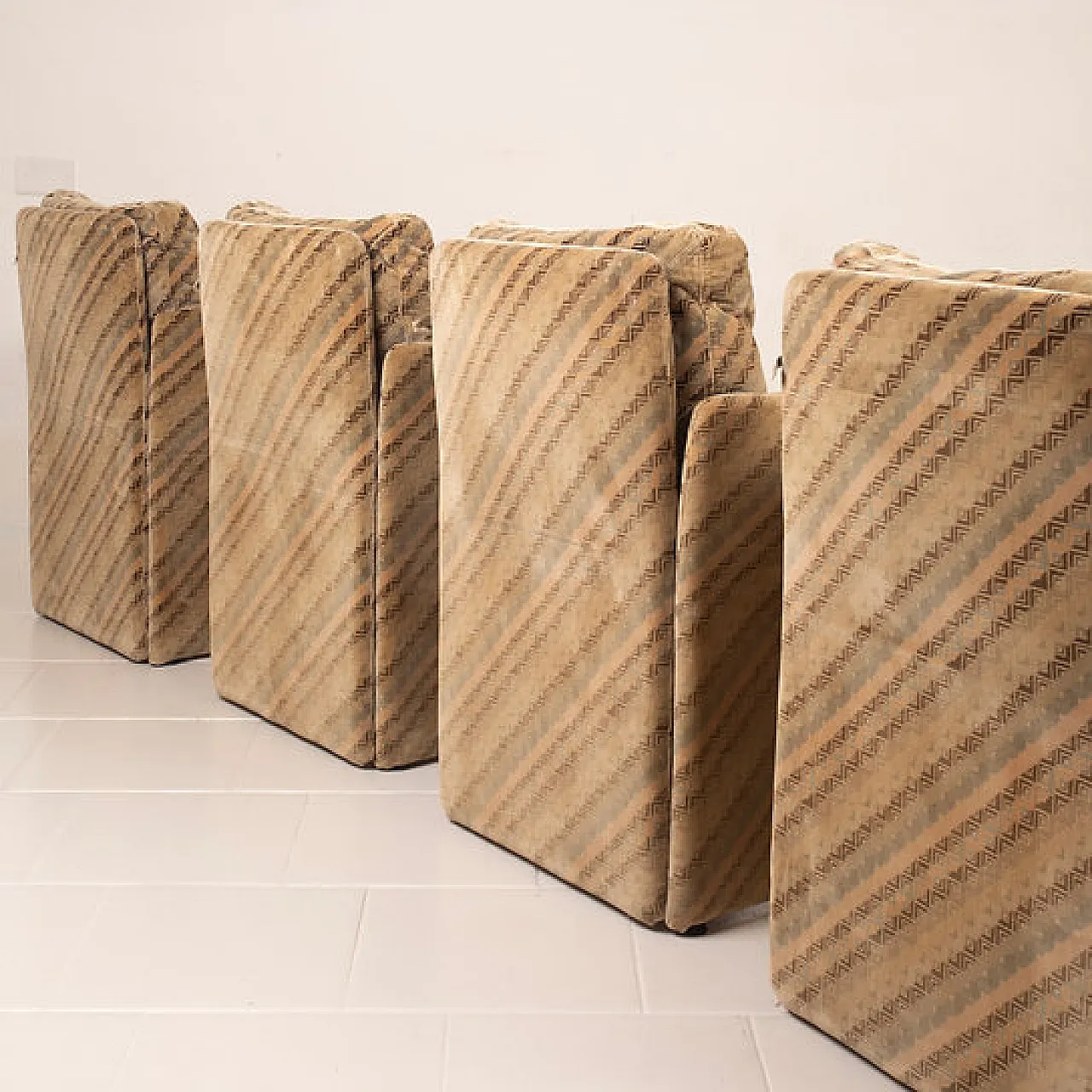 4 Salpol armchairs by Angelo Mazzola and Missoni, late 20th century 9