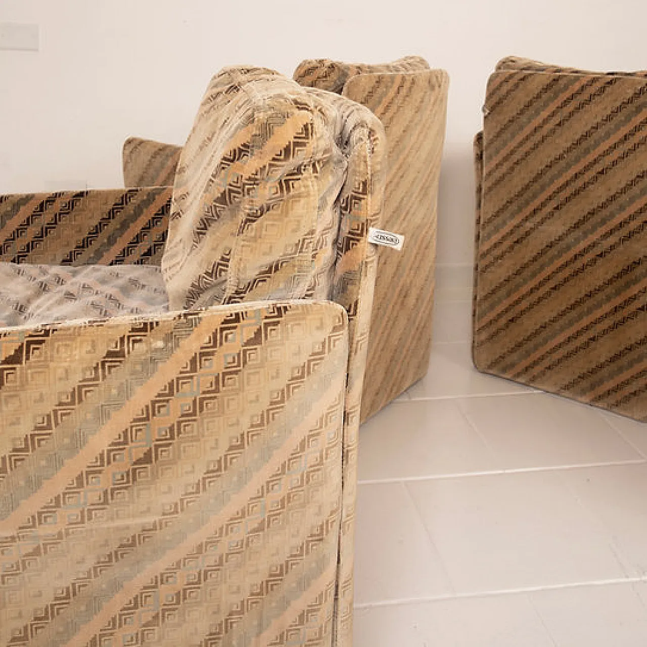 4 Salpol armchairs by Angelo Mazzola and Missoni, late 20th century 12
