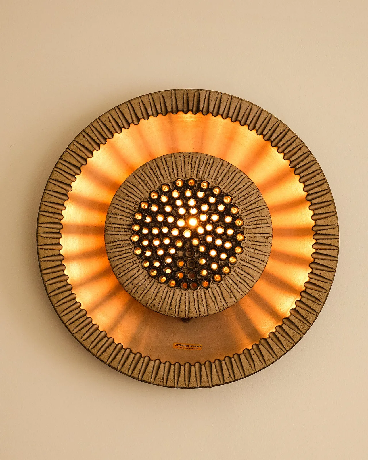 Ceramic wall sconce, 20th century 3