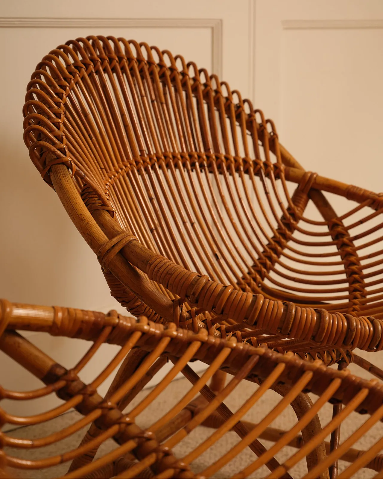 Pair of bamboo armchairs, 1960s 13