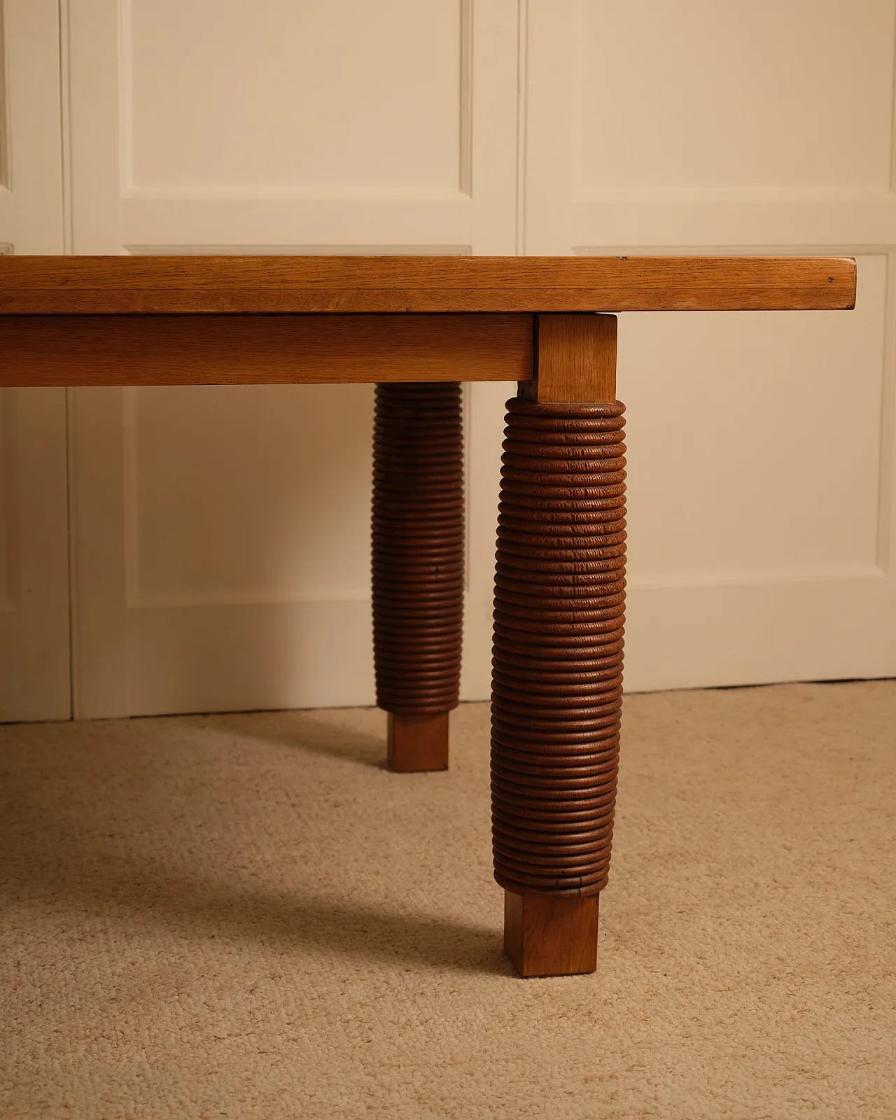 Sculptural wooden table, 1970s 3