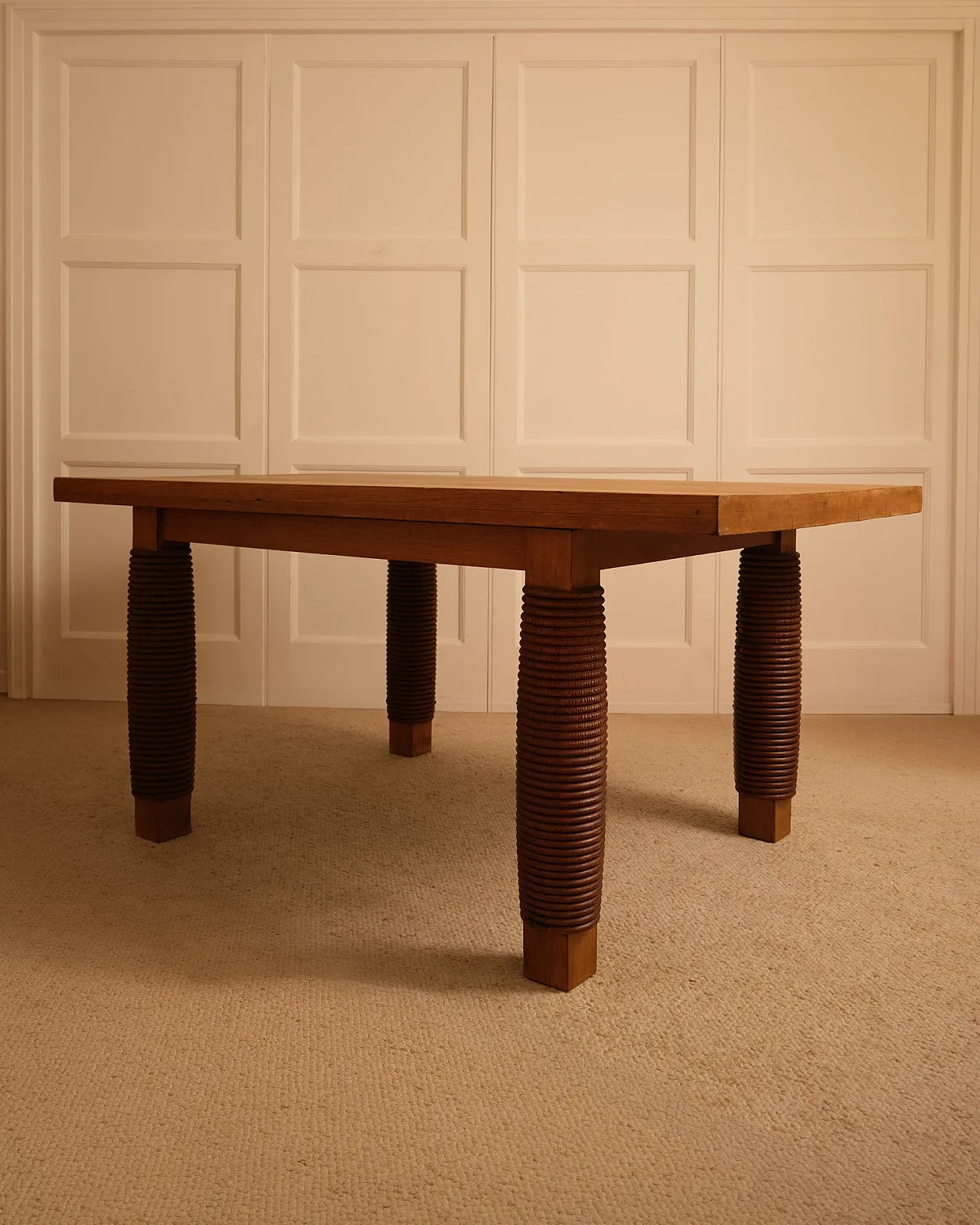 Sculptural wooden table, 1970s 5