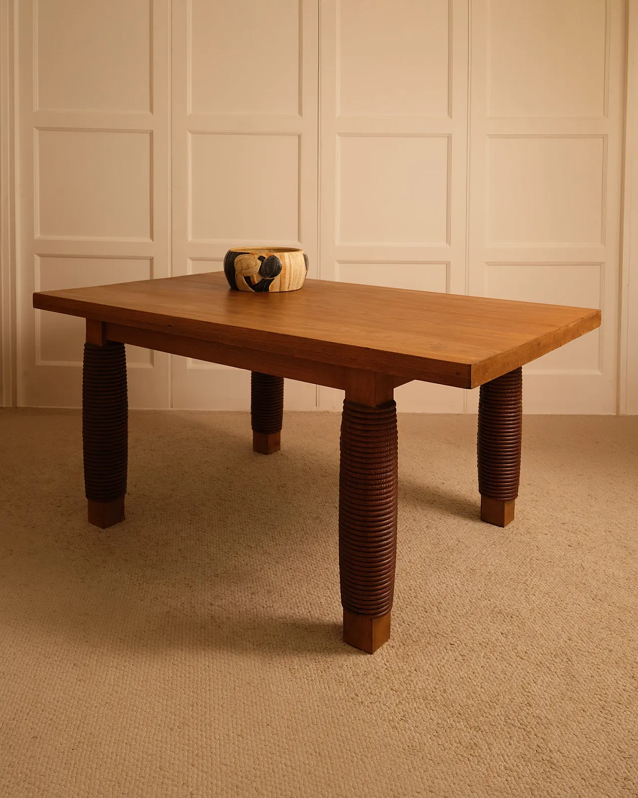 Sculptural wooden table, 1970s 7