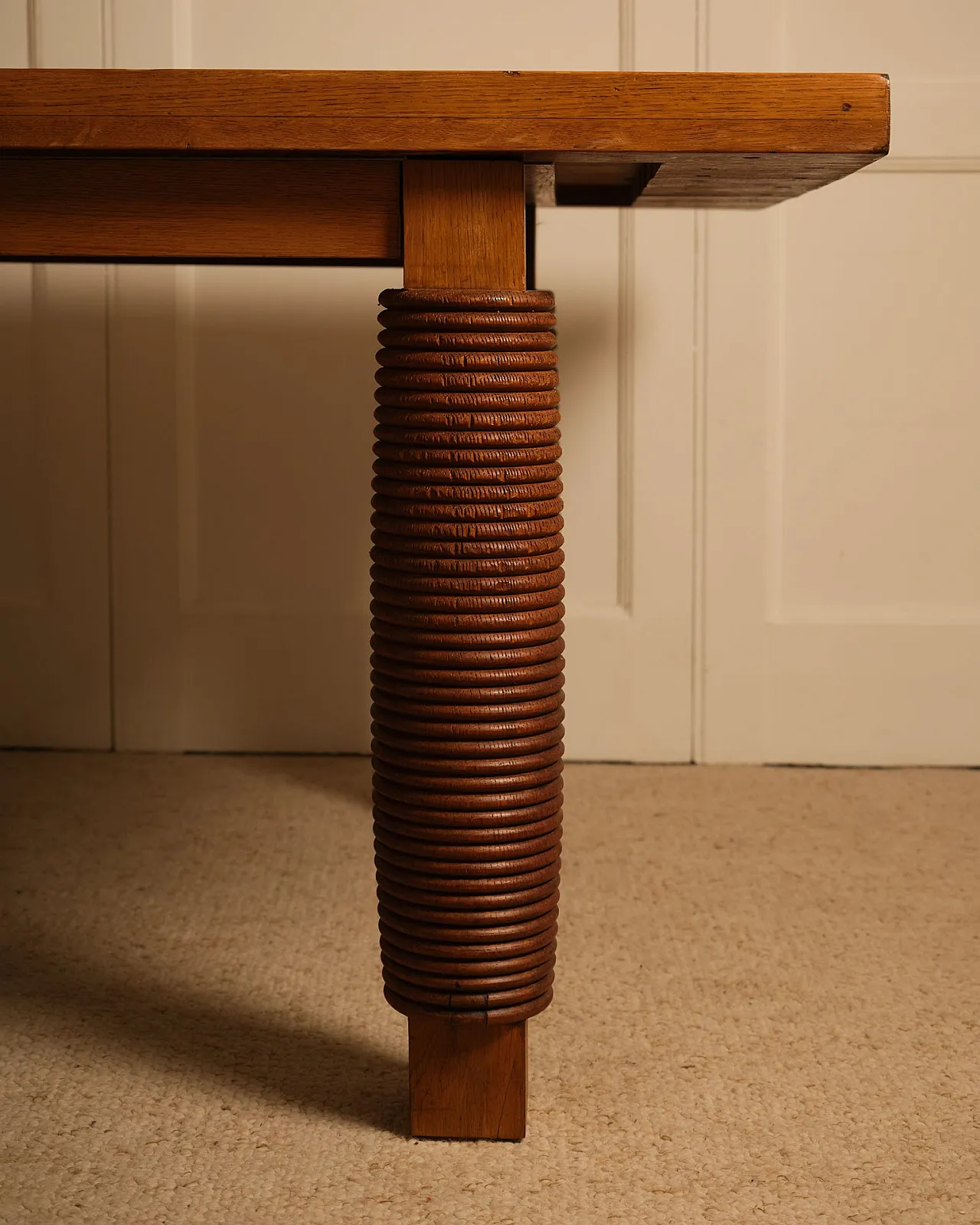 Sculptural wooden table, 1970s 9